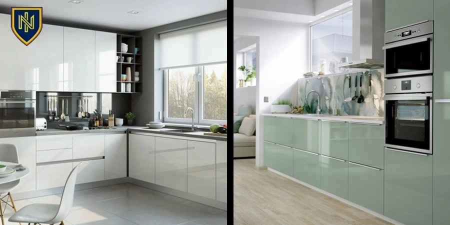  کابینت از جنس های‌گلاس